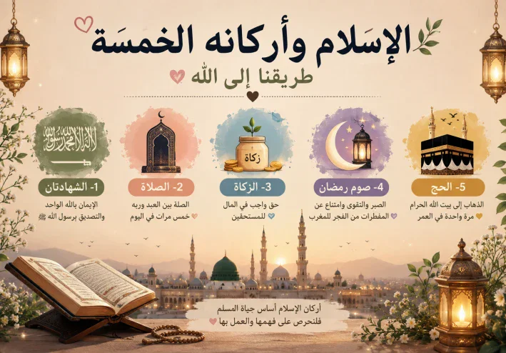 الدين الإسلامي وأركانه: طريق الإيمان والهدايه