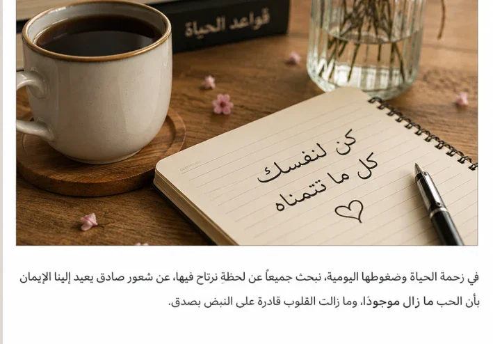 عندما يأتي الحب من حيث لا نتوقع  في عالم الحب، تبدأ أجمل الحكايات أحيانًا من لحظة بسيطة لا يتوقعها أحد. قد تكون كلمة عابرة، أو لقاءً سريعًا، أو رسالة وصلت بالخطأ، ثم تتحول مع الأيام إلى بداية لقصة مليئة بالمشاعر والذكريات. فالحب الحقيقي لا يحتاج دائمًا إلى بداية مثالية، بل يحتاج إلى شخصين يجد كل منهما في الآخر راحة واهتمامًا وصدقًا يجعل الحياة أكثر جمالًا.  لقاء غير متوقع  كان عمر شابًا هادئًا يعيش حياته بشكل طبيعي، ولم يكن يفكر كثيرًا في الارتباط أو البحث عن الحب. وفي أحد الأيام، وصلت إليه رسالة من فتاة تُدعى ليان، وكانت الرسالة في الأساس موجهة إلى شخص آخر. اعتذر عمر عن الخطأ، وانتهى الأمر في البداية عند هذا الحد.  لكن بعد أيام قليلة، حدثت مصادفة أخرى جعلتهما يتحدثان من جديد. بدأ الحوار بكلمات بسيطة، ثم تحول تدريجيًا إلى أحاديث أطول عن الدراسة والحياة والأحلام والمواقف اليومية. اكتشف عمر أن ليان شخصية مختلفة، فهي تستمع باهتمام وتعرف كيف تجعل من أمامها يشعر بأنه مهم.  ومع مرور الوقت، أصبحت الرسائل بينهما جزءًا من يومهما. لم يكن هناك وعد أو اعتراف واضح، لكن الاهتمام كان يزداد يومًا بعد يوم. كان كل واحد منهما ينتظر حديث الآخر، ويحكي له تفاصيل صغيرة ربما لا يحكيها لأي شخص آخر.  من الصداقة إلى مشاعر أعمق  لم ينتبه عمر في البداية إلى أن مشاعره بدأت تتغير. كان يعتقد أن ليان مجرد صديقة قريبة، لكنه بدأ يشعر بالقلق عندما تختفي لفترة، والفرح عندما تصله منها رسالة. أما ليان، فكانت تشعر بالشيء نفسه، لكنها لم تكن تريد أن تتسرع في الحكم على مشاعرها.  وفي يوم طويل مليء بالمشكلات، تحدثا لساعات. حكى عمر عن أشياء كثيرة كانت تشغله، واكتشف أن ليان تفهمه دون أن تحكم عليه. في تلك اللحظة، أدرك أن وجودها أصبح مختلفًا عن وجود أي شخص آخر في حياته.  أما ليان، فاكتشفت أن عمر لم يكن مجرد شخص تتحدث معه لقضاء الوقت، بل أصبح شخصًا تعتمد عليه نفسيًا في لحظات كثيرة. كان يسأل عنها، يتذكر تفاصيل كلامها، ويشجعها عندما تشعر بالإحباط.  اختبار المشاعر  لكن كل قصة جميلة لا تخلو من اختبار. اضطر عمر إلى السفر إلى مدينة أخرى بسبب ظروف عائلية، وأصبح التواصل بينهما أقل من السابق. في البداية كانا يحاولان الحفاظ على الحديث يوميًا، ثم بدأت المسؤوليات تزداد، وأصبح كل منهما يخشى أن يؤدي البعد إلى تغيير المشاعر.  مرت أسابيع طويلة، وكان السؤال نفسه يدور في داخلهما: هل تستطيع المشاعر أن تبقى قوية رغم المسافة؟  قرر عمر ألا يسمح للخوف بأن يفسد العلاقة، فكان يحافظ على التواصل باهتمام واحترام. وليان أيضًا لم تتخلَّ عن وجوده في حياتها، وكانت تؤمن أن المشاعر الحقيقية تظهر في المواقف وليس في كثرة الكلمات.  النهاية التي لم تكن متوقعة  بعد أشهر، عاد عمر إلى مدينته، وكان أول شخص يريد لقاءه هو ليان. عندما التقيا، شعرا أن كل تلك الفترة لم تكن مجرد وقت بعيد، بل كانت اختبارًا حقيقيًا لما يجمعهما.  تحدثا طويلًا عن كل شيء، واكتشفا أن البعد لم ينهِ مشاعرهما، بل جعلهما يفهمان قيمتها أكثر. لم تكن قصتهما مليئة بالمواقف الخيالية أو الوعود الكبيرة، لكنها كانت مليئة بالتفاصيل الصغيرة التي جعلت كل واحد منهما يشعر بأنه وجد شخصًا يستطيع أن يكون بجانبه بصدق.  وفي النهاية، أدرك عمر وليان أن أجمل قصص الحب ليست بالضرورة تلك التي تبدأ بطريقة مثالية، وإنما تلك التي تنمو مع الوقت، وتثبت نفسها بالاهتمام والاحترام والثقة. فقد يأتي الحب من حيث لا نتوقع، في لحظة عابرة، ثم يصبح جزءًا من حياتنا بطريقة تجعلنا نتساءل كيف كانت أيامنا قبل أن نلتقي بهذا الشخص.