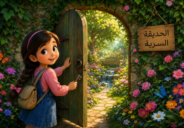 ليلي  ومفتاح الحديقه السريه