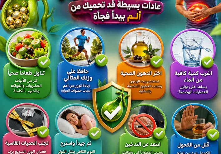 كيف تحمي نفسك من حصوات المرارة؟.. عادات بسيطة قد تحميك من ألم يبدأ فجأة