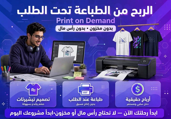 الربح من الطباعه تحت الطلب