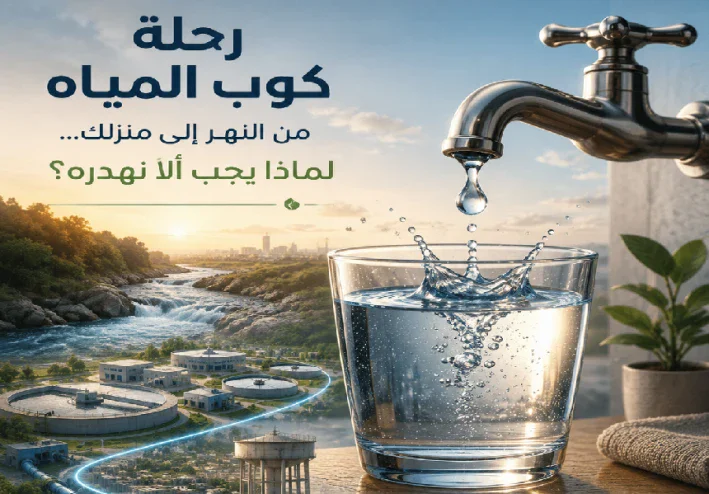 رحلة كوب المياه من النهر إلى منزلك... لماذا يجب ألا نهدره؟