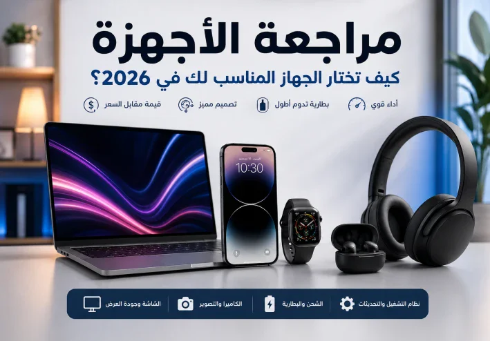 مراجعة الأجهزة الإلكترونية: كيف تختار الجهاز المناسب لك في 2026؟