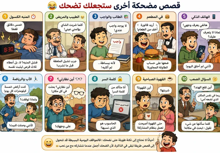 قصص مضحكة أخرى ستجعلك تضحك 😂
