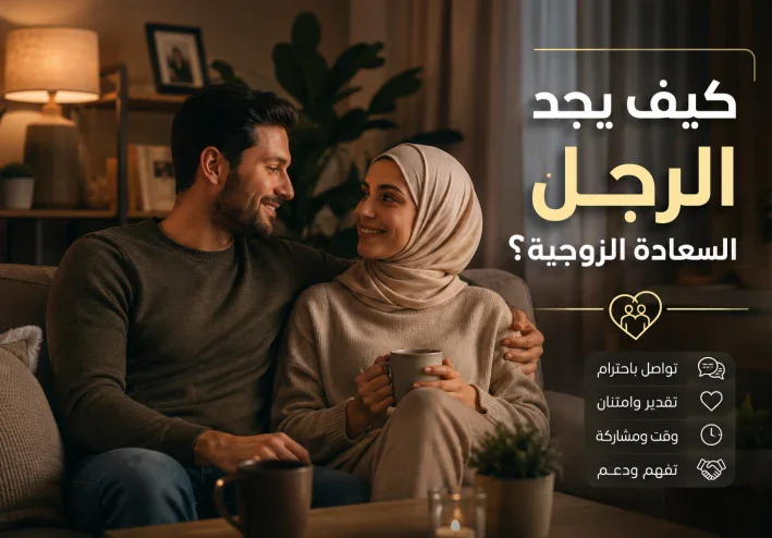 كيف يجد الرجل السعادة الزوجية؟