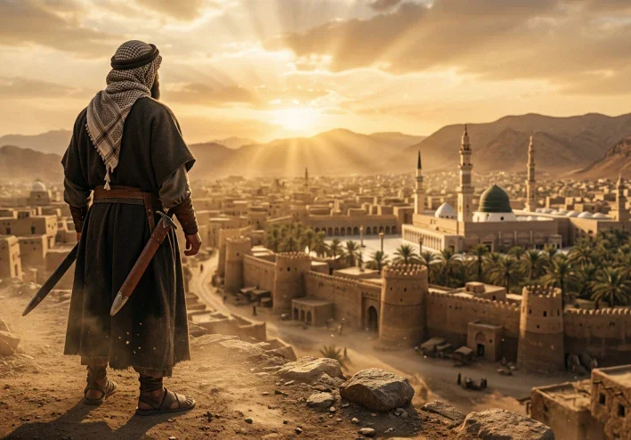عمر بن الخطاب: الفاروق، ثاني الخلفاء الراشدين، الذي غيّر مجرى التاريخ وأقام العدل في أرجاء الدولة الإسلامية، ورسّخ مبادئ الشورى والإنصاف
