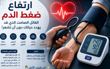 🚨 ارتفاع ضغط الدم.. القاتل الصامت الذي قد يهدد حياتك دون أن تشعر!