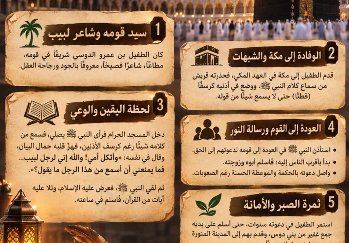 مانة الداعية: كيف غير الطفيل بن عمرو مسار قومه؟