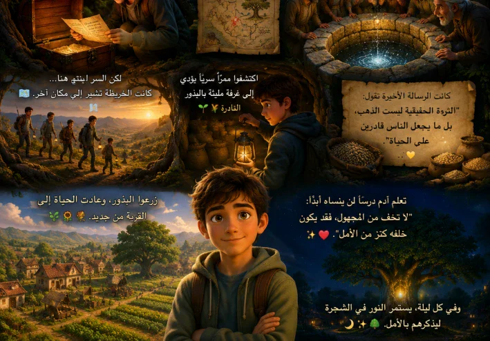 🌳✨ سرّ الشجرة العجوز ✨🌳