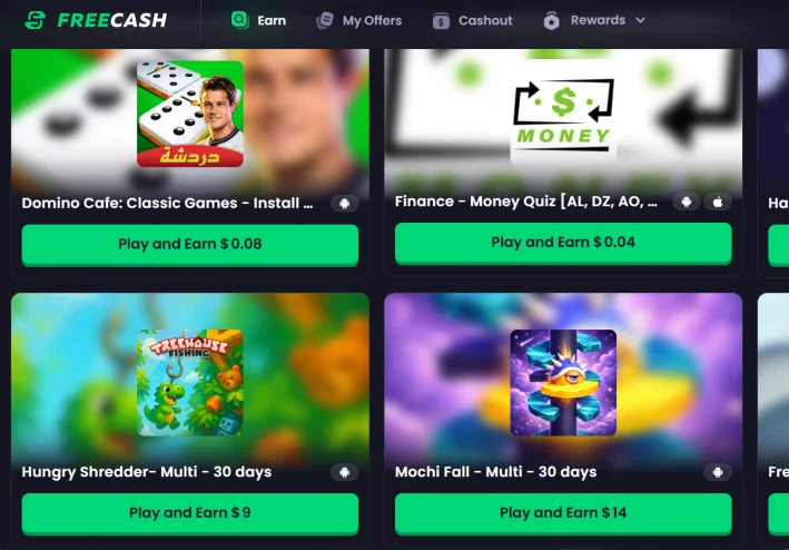 Freecash للمبتدئين : شرح الموقع وهل يمكن الوصول إلى 10 دولارات؟