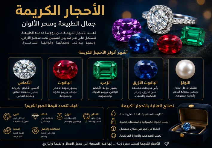 الأحجار الكريمة عالم من السحر والجمال