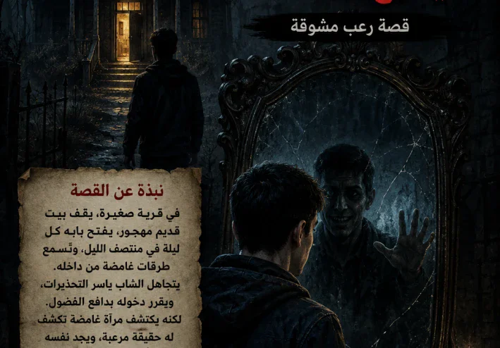 👻 المرآة المسكونة: سر البيت الذي لا يخرج منه أحد