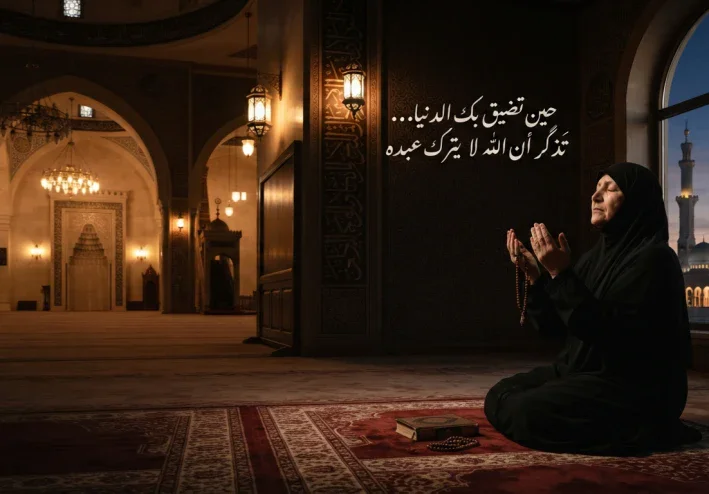 حين تضيق بك الدنيا… تذكّر أن الله لا يترك عبده