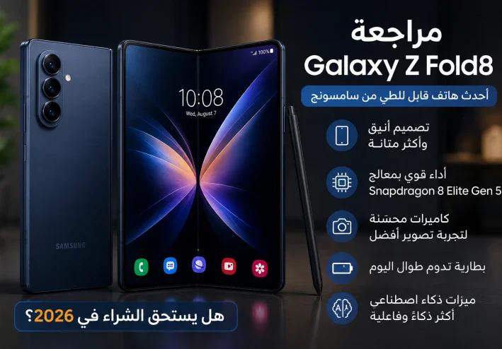 مراجعة Samsung Galaxy Z Fold8: هل يستحق الشراء في 2026؟