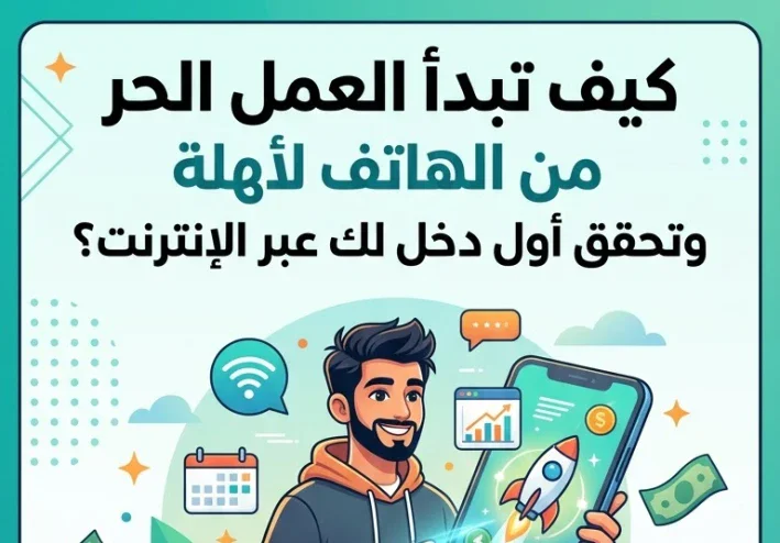 كيف تبدأ العمل الحر من الهاتف وتحقق أول دخل لك من الإنترنت؟