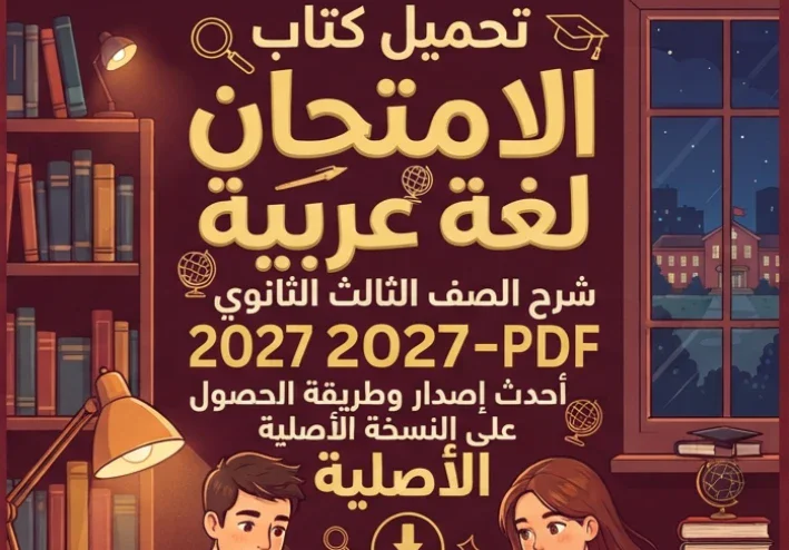 📥 تحميل كتاب الامتحان لغة عربية شرح الصف الثالث الثانوي 2027 PDF – أحدث إصدار وطريقة الحصول على النسخة الأصلية