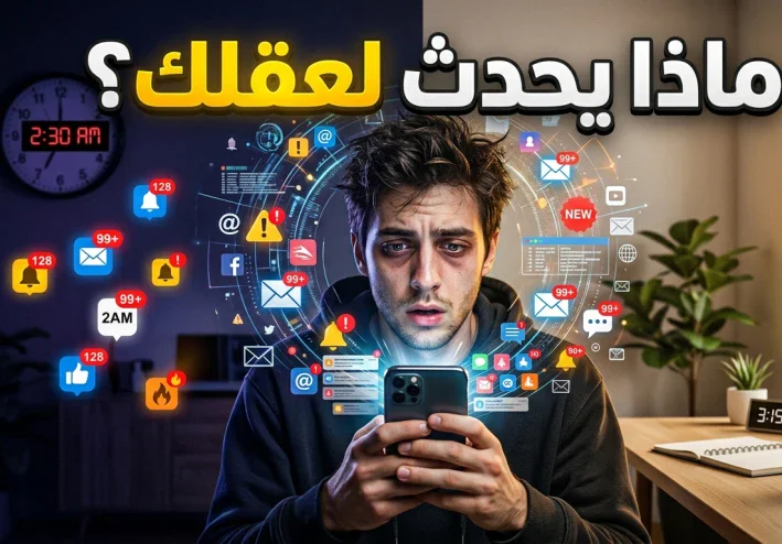 ماذا يحدث لعقلك عندما تستخدم هاتفك لساعات طويلة كل يوم؟