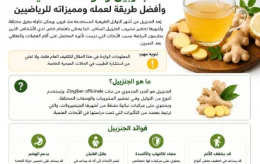 الجنزبيل وفوائده الصحية وأفضل طريقة لتحضيره ومميزاته للرياضيين