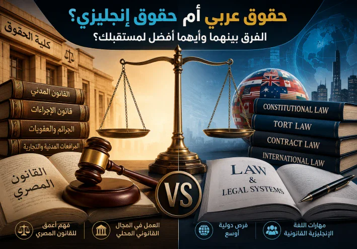 الفرق بين حقوق عربي وحقوق إنجليزي