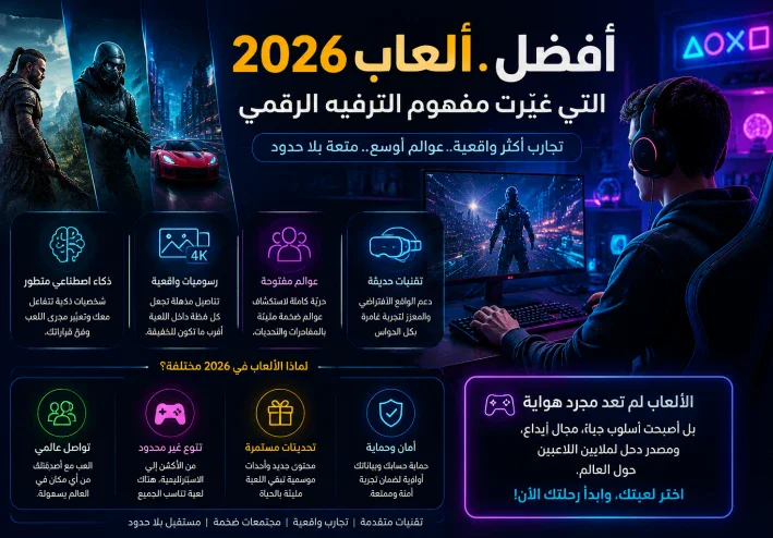 # عالم الألعاب الإلكترونية: لماذا أصبحت الألعاب أكثر من مجرد وسيلة للترفيه؟