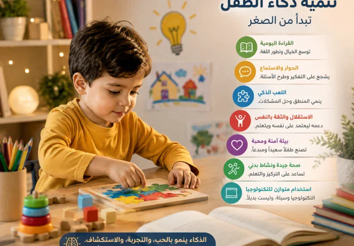 تنمية ذكاء الطفل منذ الصغر