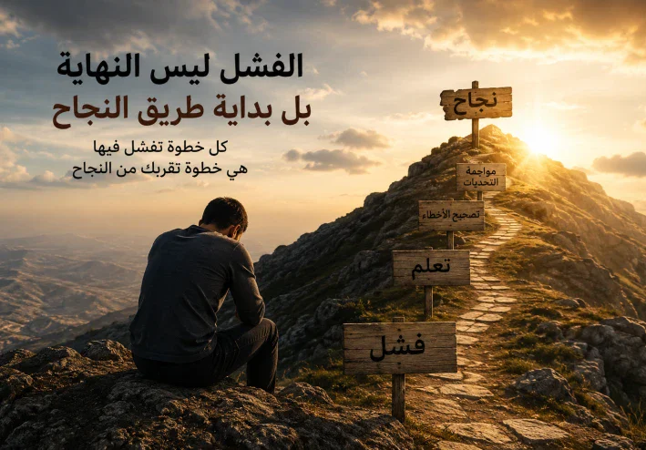 **الفشل ليس النهاية: كيف تحول فشلك إلى طريق للنجاح؟** 💪
