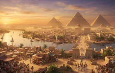 الحضارة المصرية القديمة: أعجوبة الخلود على ضفاف النيل.