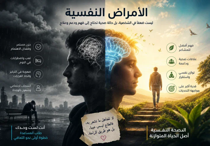 الأمراض النفسية: عندما لا تكون المعاناة مرئية