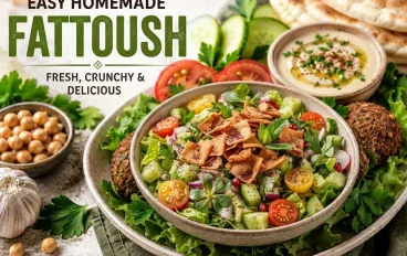 Easy Fattoush Salad Recipe: Fresh, Crunchy and Full of Flavor