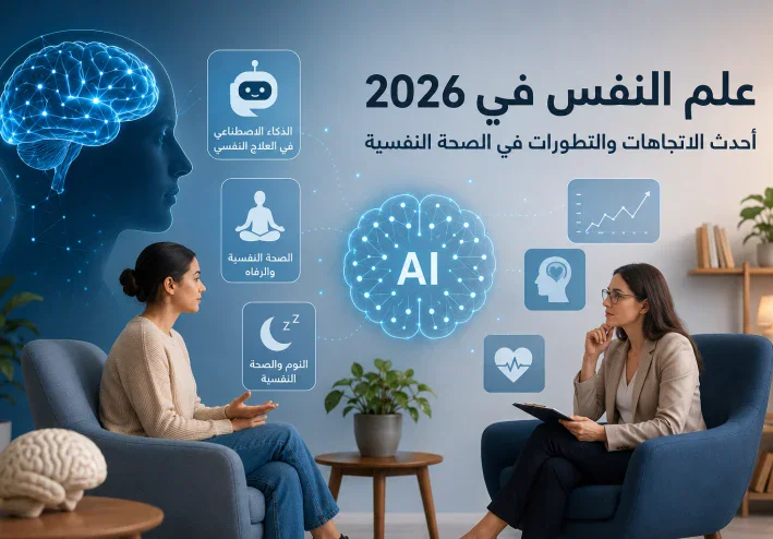 **علم النفس في 2026: أحدث الاتجاهات والتطورات في الصحة النفسية والذكاء الاصطناعي**