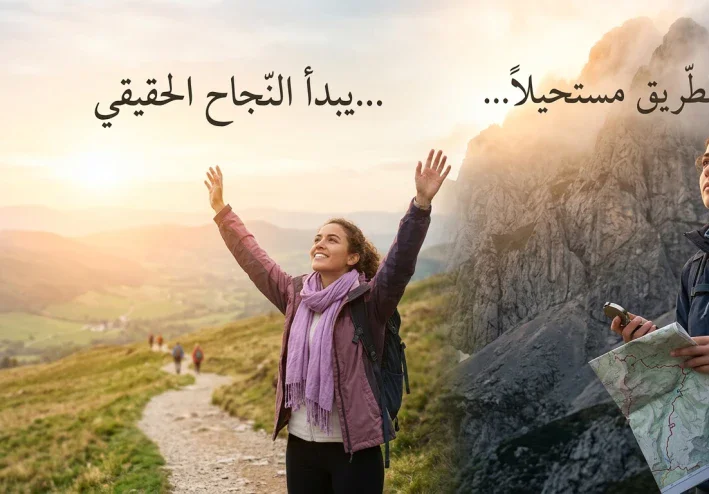 لا تستسلم: عندما يبدو الطريق مستحيلًا يبدأ النجاح الحقيقي