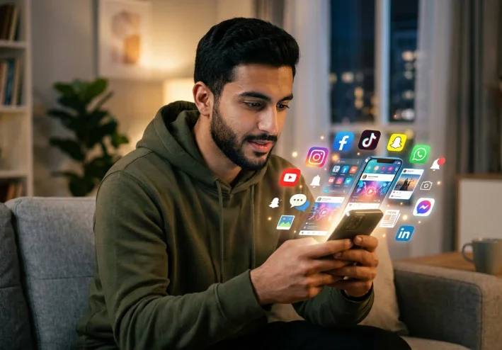 📱 مواقع التواصل الاجتماعي: فوائدها وأضرارها وتأثيرها على حياتنا