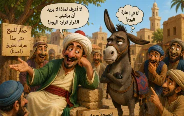 جحا… الرجل الذي كان يملك إجابة لكل شيء 😂