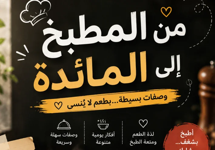 من المطبخ إلى المائدة: متعة الطبخ ووصفات تجعل يومك ألذ