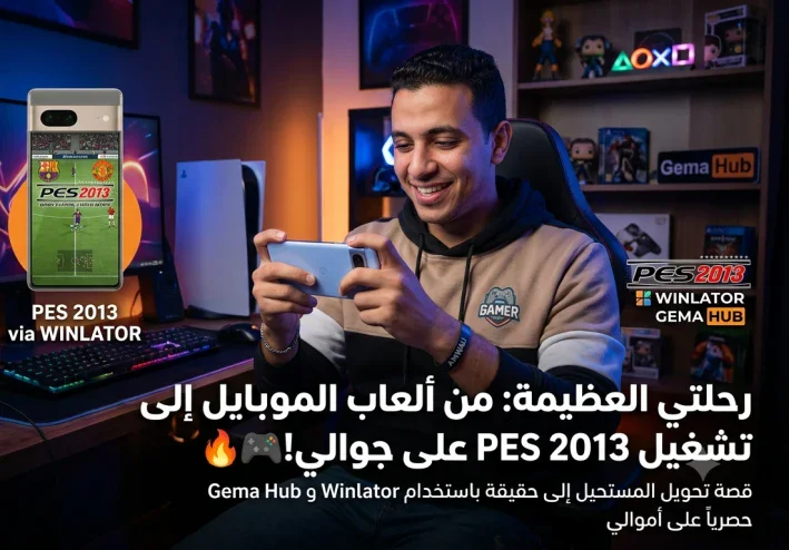 من ألعاب الموبايل البسيطة إلى تشغيل PES 2013 الكمبيوتر على الجوال: رحلتي الكاملة!
