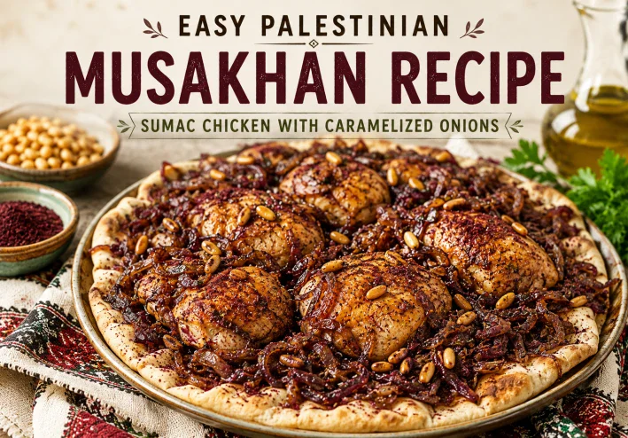 Easy Palestinian Musakhan Recipe: Sumac Chicken with Caramelized Onions