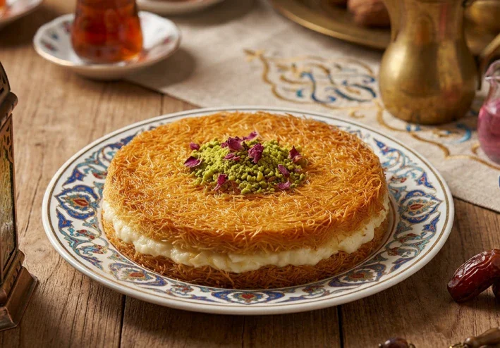 طريقة عمل الكنافه بالقشطه