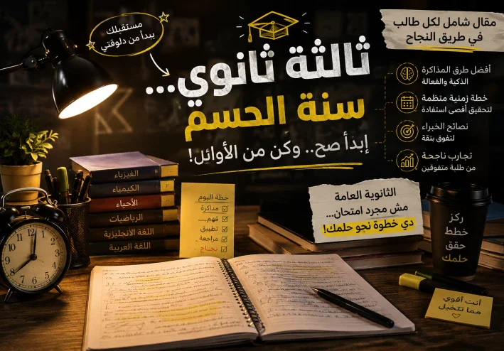 كيف تستعد لثانوية عامة وتحقق أفضل نتيجة؟ دليل عملي لطلاب الصف الثالث الثانوي