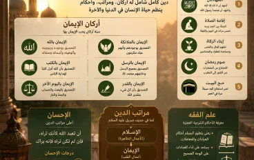 الدين عند الله الإسلام: أركانه ومراتبه وعلم الفقه