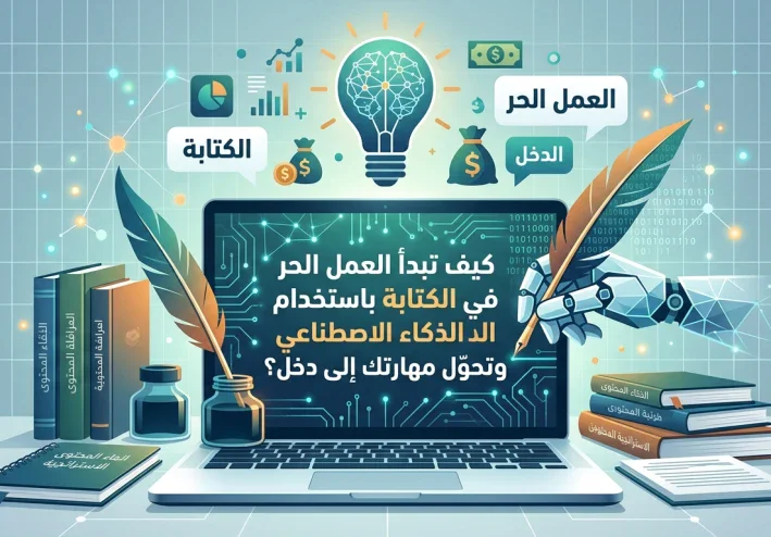 كيف تبدأ العمل الحر في الكتابة باستخدام الذكاء الاصطناعي وتحوّل مهارتك إلى دخل؟