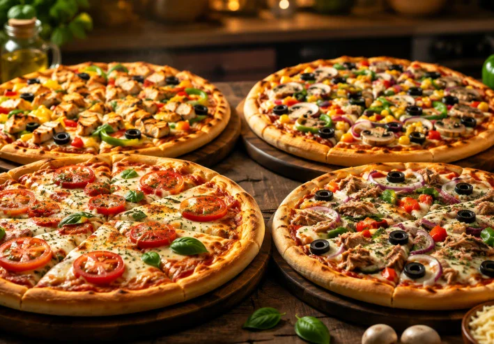 🍕 4 طرق لعمل البيتزا في المنزل بسهولة وطعم شهي النبذة المختصرة: تعرفي على 4 طرق مختلفة لتحضير البيتزا في المنزل، من الب