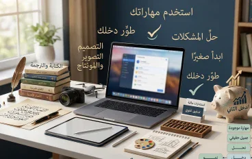 كيف تبني مصدر دخل ثانٍ من مهارة تمتلكها بالفعل؟ دليل عملي للمبتدئين