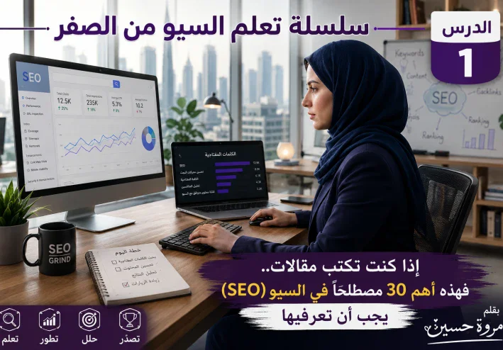 إذا كنت تكتب مقالات.. فهذه أهم 30 مصطلحًا في السيو (SEO) يجب أن تعرفها | دليل شامل للمبتدئين
