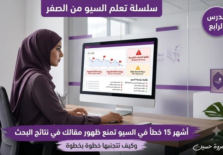 أشهر 15 خطأ في السيو تمنع ظهور مقالك في نتائج البحث (وكيف تتجنبها خطوة بخطوة)