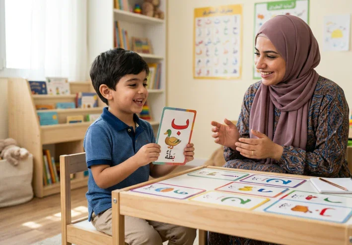تعليم الأطفال نطق الحروف العربية بطريقة صحيحة | دليل مبسط للآباء والمعلمين