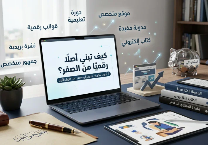 كيف تبني أصلًا رقميًا من الصفر؟ 7 أصول يمكن أن تتحول إلى مصدر دخل طويل الأجل