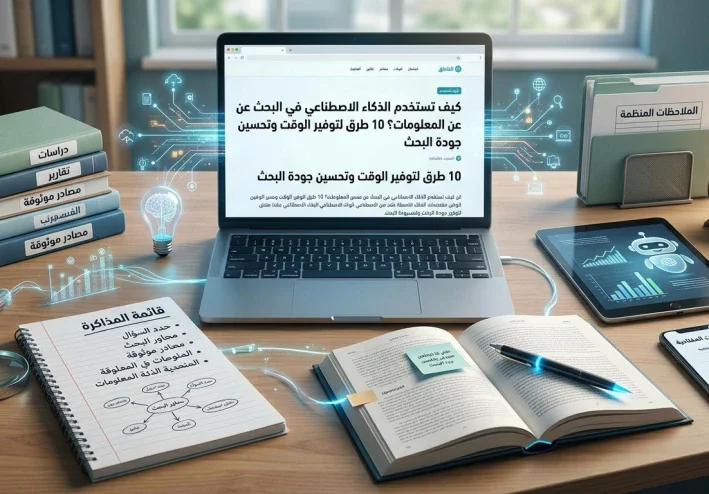 كيف تستخدم الذكاء الاصطناعي في البحث عن المعلومات؟ 10 طرق لتوفير الوقت وتحسين جودة البحث
