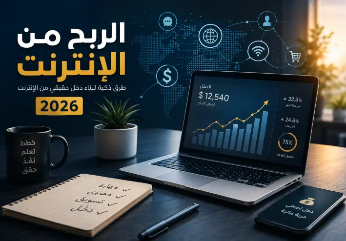 الربح من الإنترنت في 2026: طرق واقعية لبناء مصدر دخل مستدام