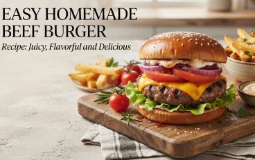 Easy Homemade Beef Burger Recipe: Juicy, Flavorful and Delicious