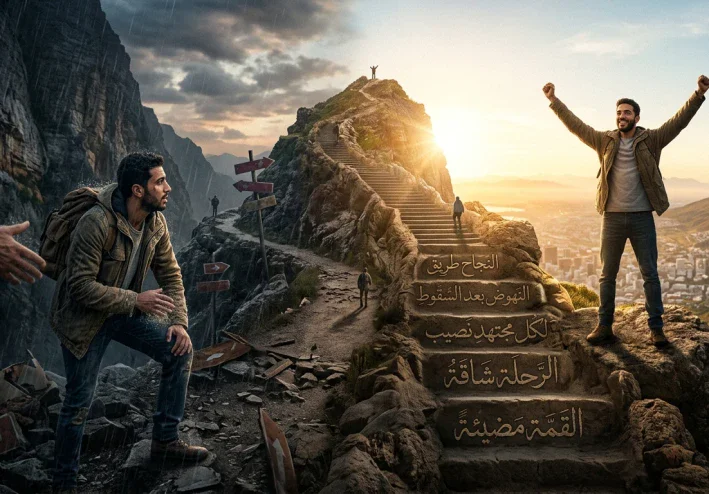 النجاح ليس طريقًا سهلًا أو مستقيمًا